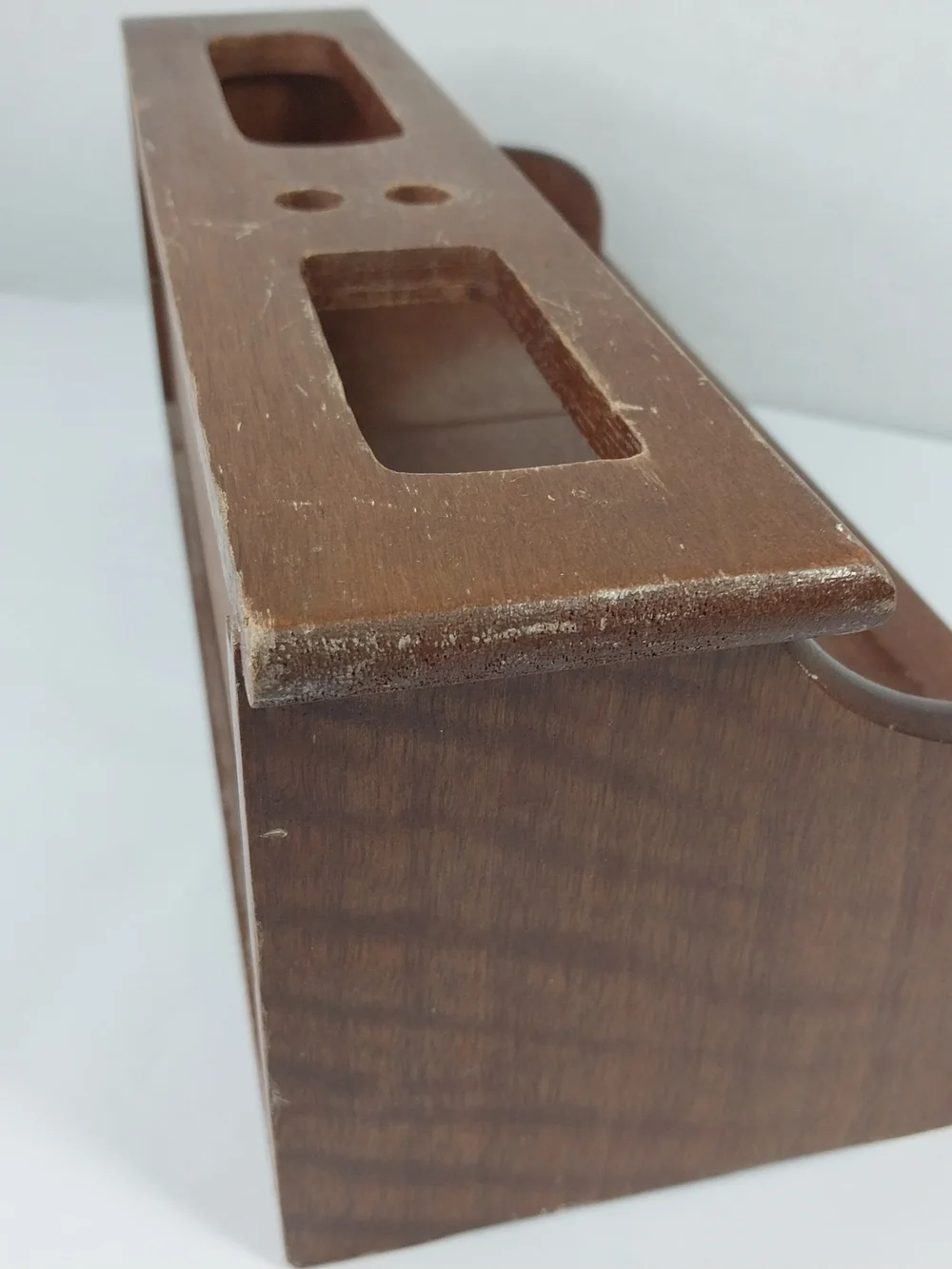 Wood Desk Secretary Pull Out Drawer Pen & Envelope Slots Organizer 10.5x5.5x5”